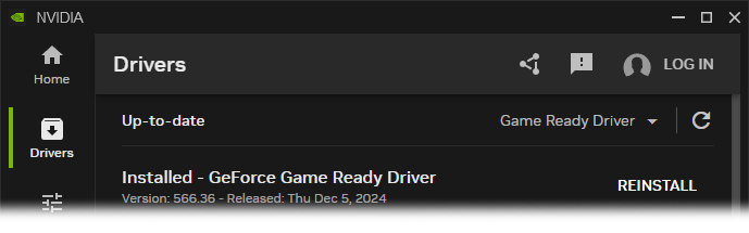 NVIDIA Driver Update example